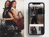 label jenn showcase on mobile app